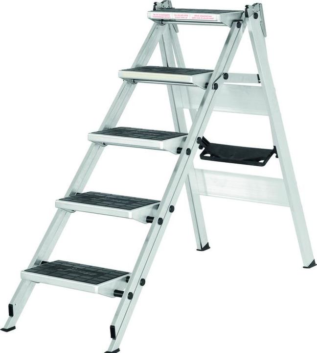 Actual product image Hymer-Leitern Klapptreppe mit Bügel 6061 / 5 Stufen (Scaffolding)