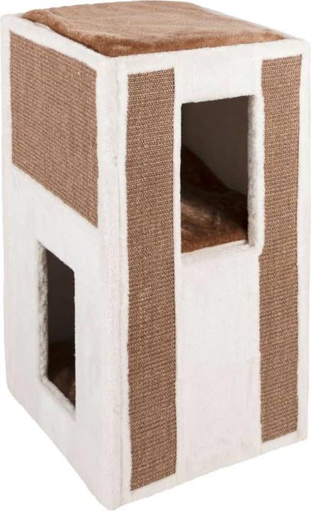 Produktbild Kerbl Kratztonne Galina, 40x40x78cm, weiss (78 cm, Weiss, Braun)