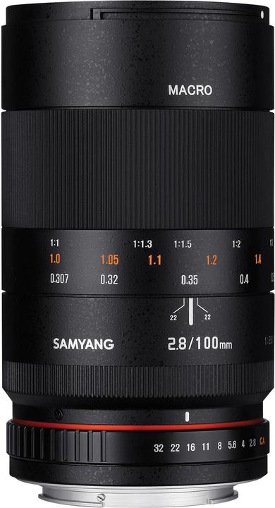 Samyang 100mm f/2.8 ED UMC Macro - Canon EF (Canon EF, Canon EF-S, Plein format)