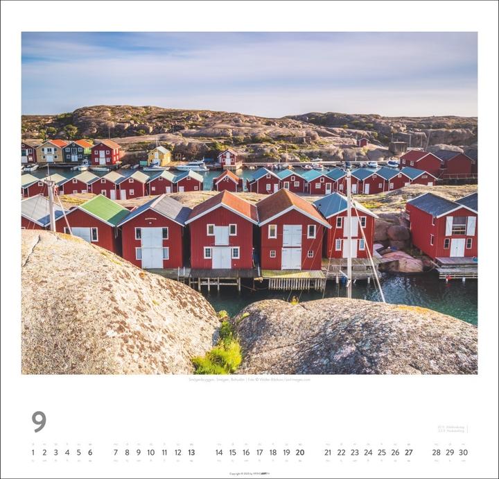 Actual product image Schweden Kalender 2026 - Licht und Wasser (48 x 46 cm, German)