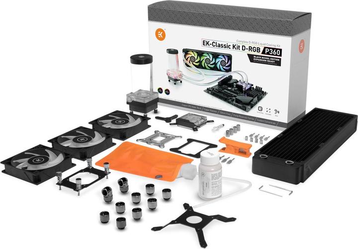 Produktbild EKWB EK-Classic Kit P360 D-RGB - Black Nickel Edition