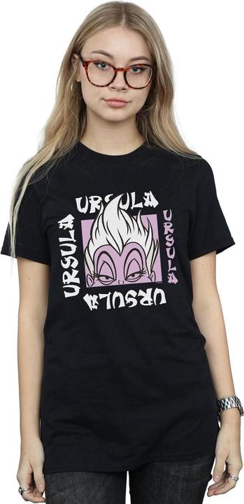 Actual product image Disney Womens/Ladies Ursula Take Out Cotton Boyfriend T-Shirt (XXL)