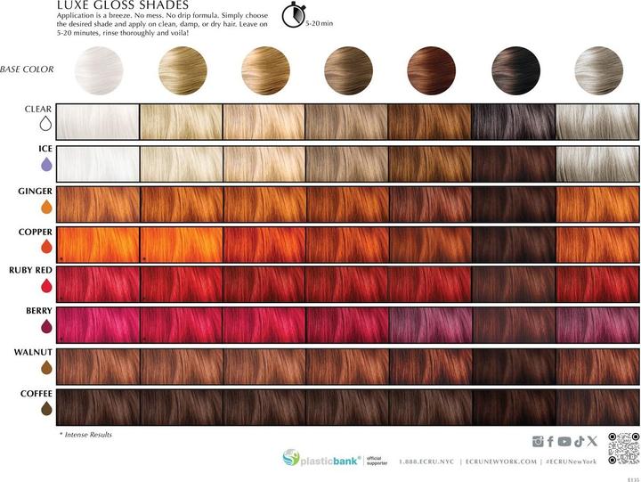 Produktbild Ecru New York LUXE GLOSS - Translucent Color Ice Sample Packett