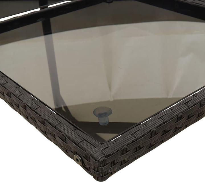 Produktbild VidaXL Gartenmöbel Essgruppe Gartengarnitur Sitzgruppe 15tlg Schwarz Poly Rattan (275 cm)