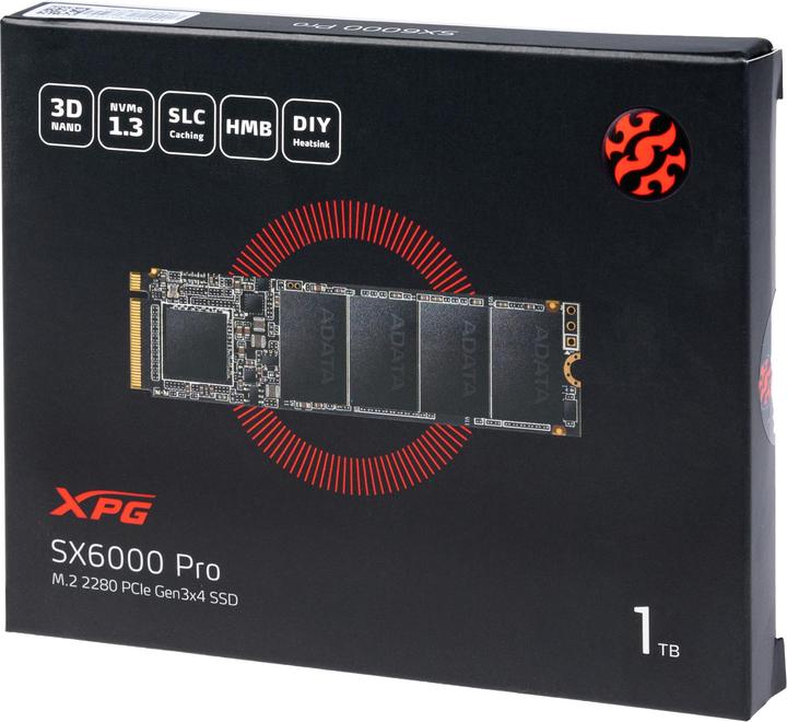 Actual product image Adata XPG SX6000 Pro (1000 GB, M.2 2280)