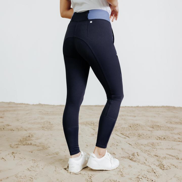 Produktbild Fouganza Reithose 500 Be You Damen marineblau/hellblau (M)