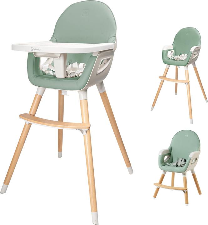 Produktbild BabyGo Hochstuhl Skandi grün (Hochstuhl)