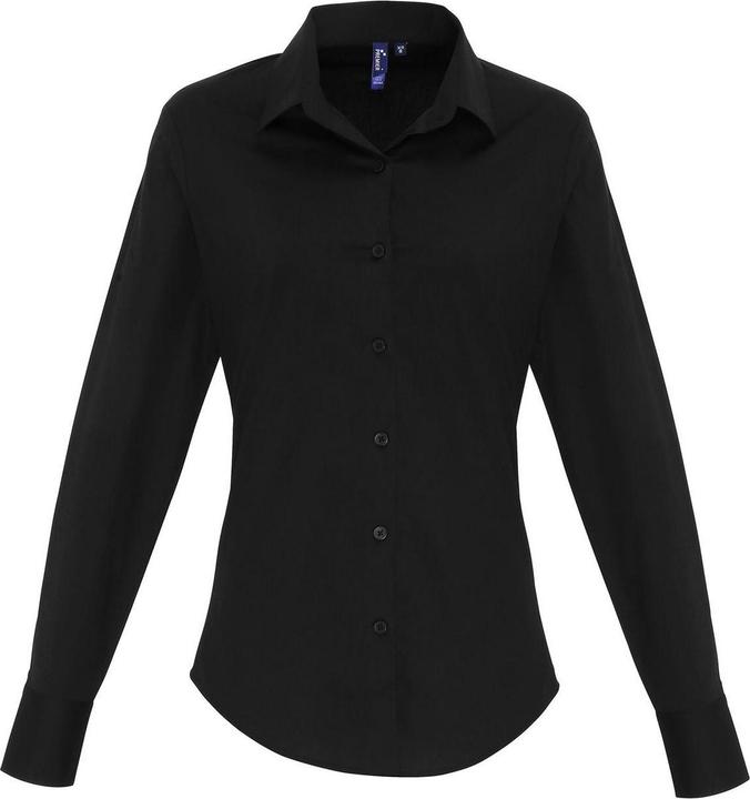 Actual product image Premier Womens/Ladies Poplin Stretch Long-Sleeved Shirt (38 D)