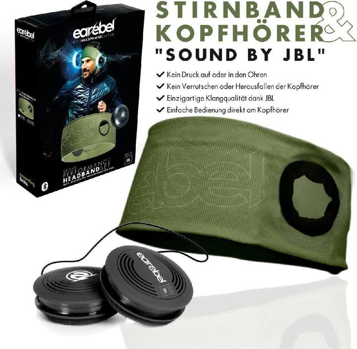 Actual product image Earebel - Performance - Hoofdband maat S/M - on ear - koptelefoon - sport koptelefoon - hardlopen - fitness (M)