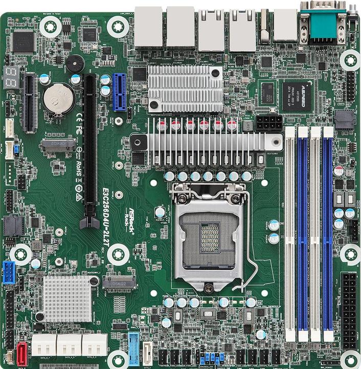 Image du produit AsRock Carte mère E3C256D4U-2L2T micro-ATX Socket 1200 Single (LGA 1200, Intel C256, mATX)