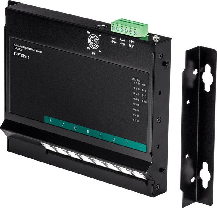Image du produit Trendnet Commutateur industriel 8 ports Gbit Unman. PoE+ FA (8 Ports)