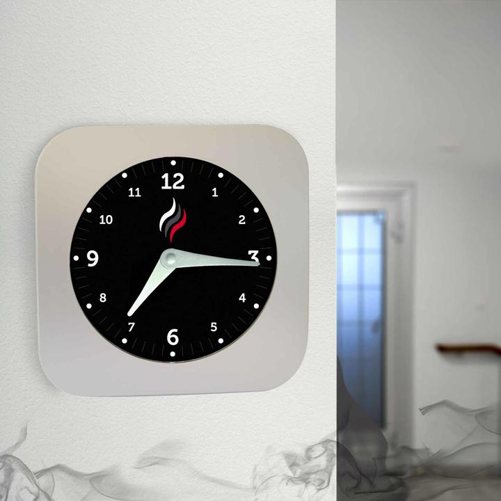 Produktbild Wanduhr mit Rauchmeldefunktion (25 cm)