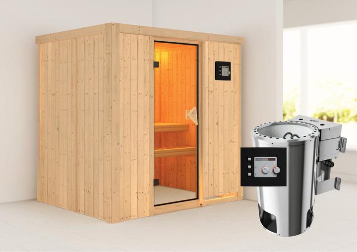Actual product image Karibu Fanja without roof rim (Plug & Play 3,6 KW - Bio external control)