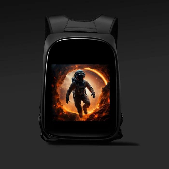 Image du produit Carbon Tech Cyber AI Rucksack mit integriertem LED-Display
