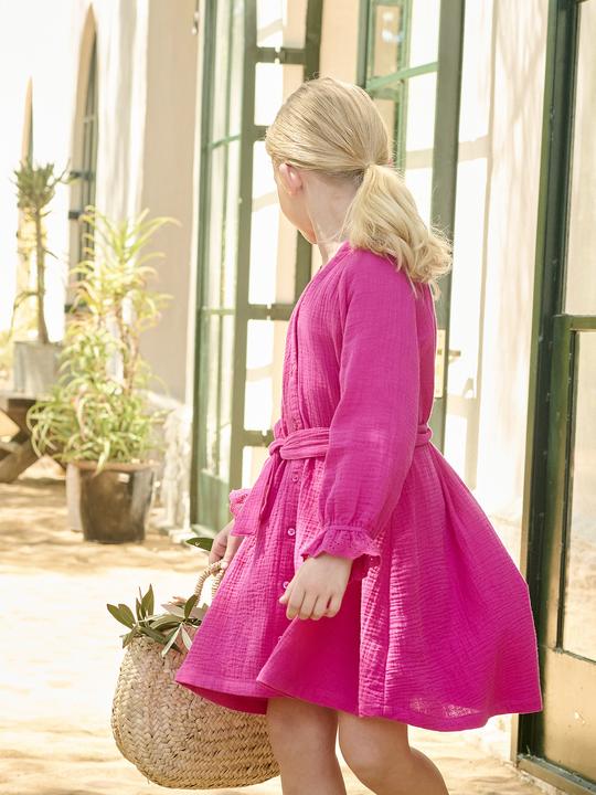 Immagine prodotto Vertbaudet Mädchen Kleid aus Musselin mit Lochstickerei (92)