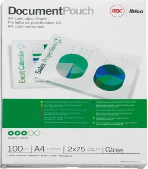 Image du produit GBC POCHES DE DOCUMENTS - Pochettes de film laminées à chaud (A4, 25 pièce(s), 250 µm)