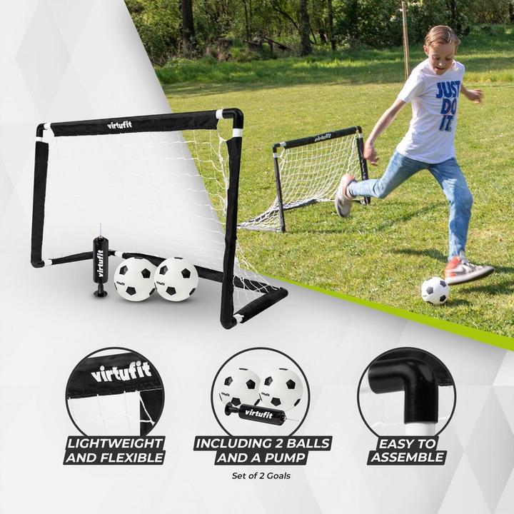 Produktbild Virtufit Fussballtore für Kinder (2er-Set)