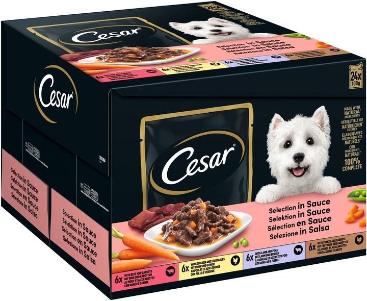 Cesar Delicacies in a fresh bag Favourites in sauce (24 pcs., 2400 g)