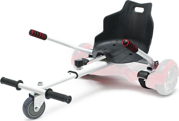 Immagine prodotto Wiltec Sedile scooter rosso regolabile per kart 120kg compatibile con hoverboard