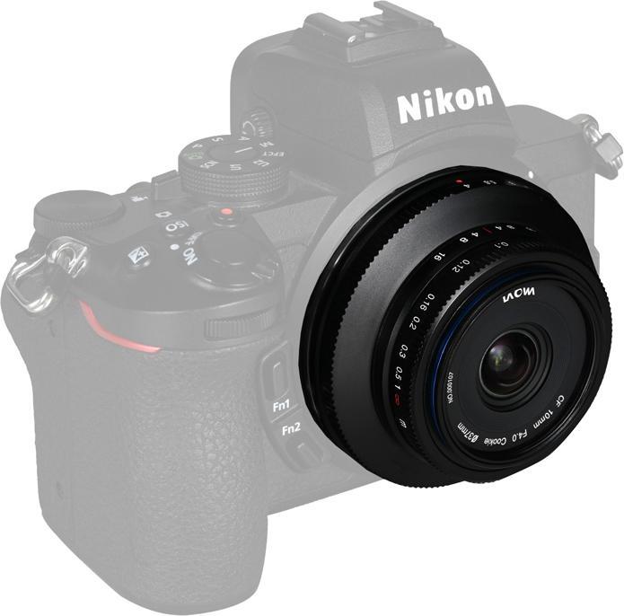 Produktbild Laowa 10mm 1:4 Pancake Nikon Z (APS-C) schwarz (Manual Focus) (Neuheit) (Nikon Z, APS-C / DX)