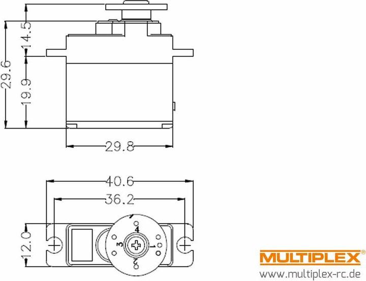 Produktbild Hitec Midi-Servo HS-82MG Analog-Serv