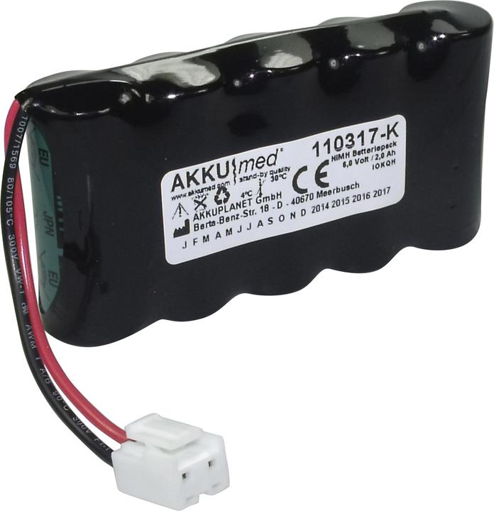 Immagine prodotto XCell Batteria NiMH adatta per Söhnle S20-2760 6,0 Volt 2,0 Ah a norma CE (1 pz., 2000 mAh)
