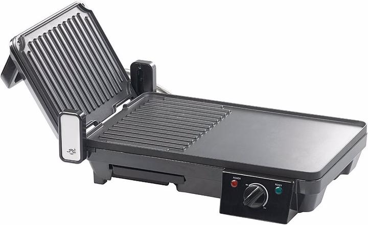 Produktbild Rosenstein & Söhne Elektrischer 2in1-Tischgrill mit Kontaktgrill