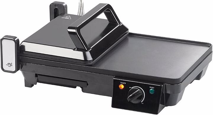 Produktbild Rosenstein & Söhne Elektrischer 2in1-Tischgrill mit Kontaktgrill