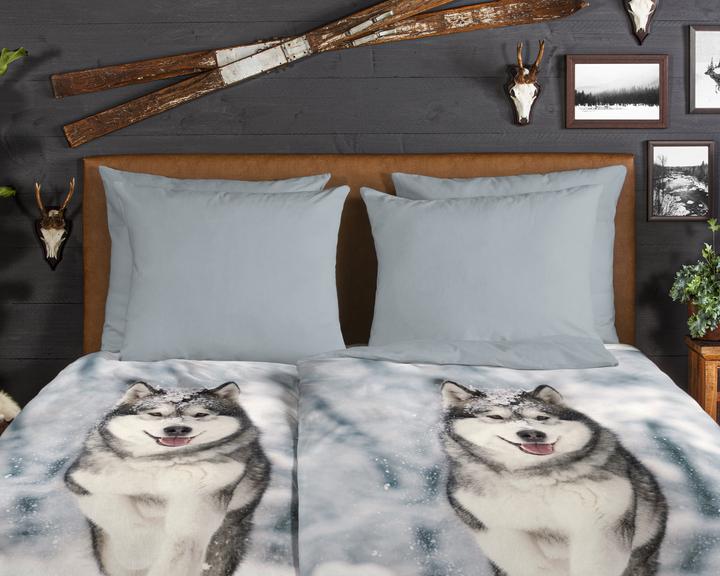 Image du produit Good Morning Husky (Set de linge de lit, 140 x 200 cm, 70 x 90 cm)