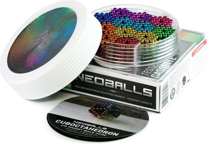Actual product image Neoballs Sphere Magnets Rainbow- Tesseract Cassette