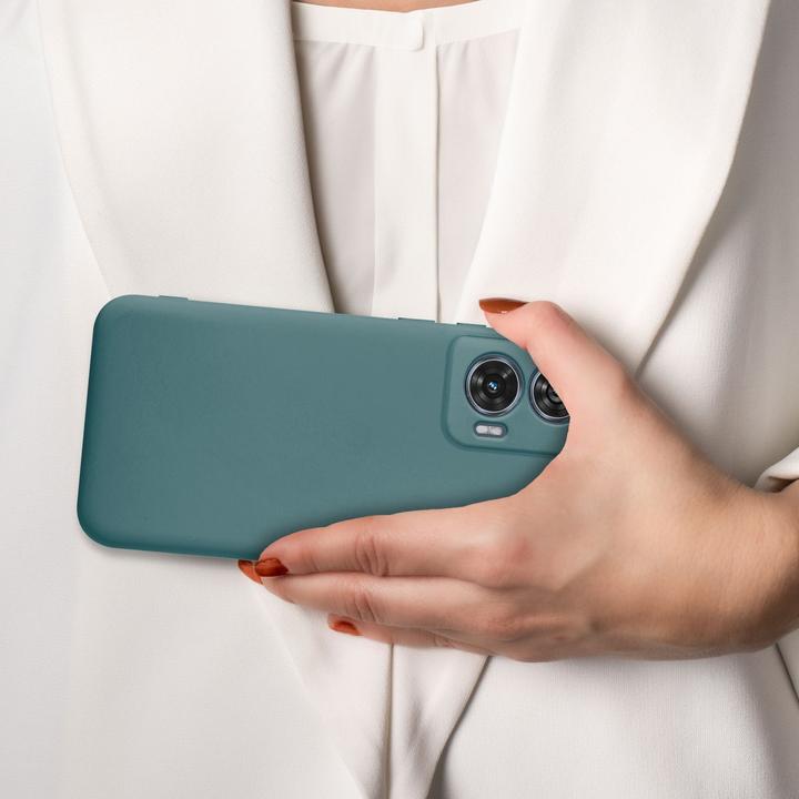 Actual product image Cadorabo Case for Motorola Moto Edge 50 Fusion TPU Liquid Silicone Cover (Motorola Edge 50)