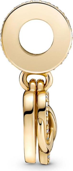Produktbild Pandora Funkelndes Unendlichkeits-Herz Anhänger Charms/Beads (Gold 14 Karat, Emaille)
