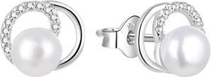 Produktbild Beneto Elegant pearl earrings with zircons AGUP1321PL (L)