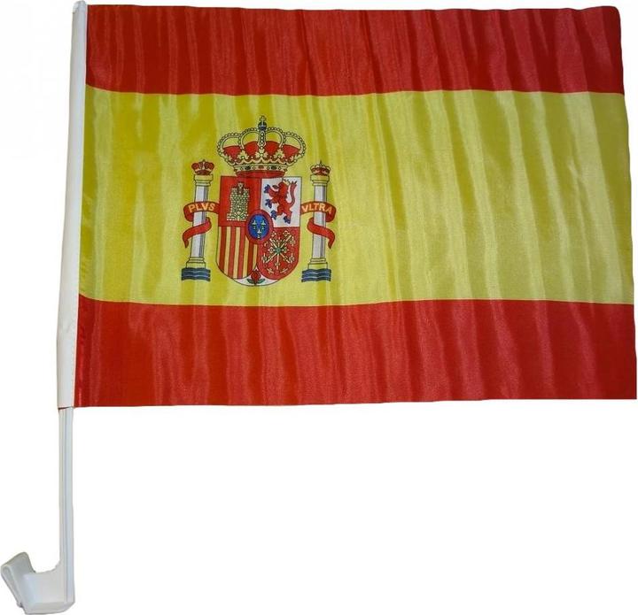 Productafbeelding trends4cents Autovlag Spanje 30 x 40 cm Autovlag Raamvlag Waaiervlag