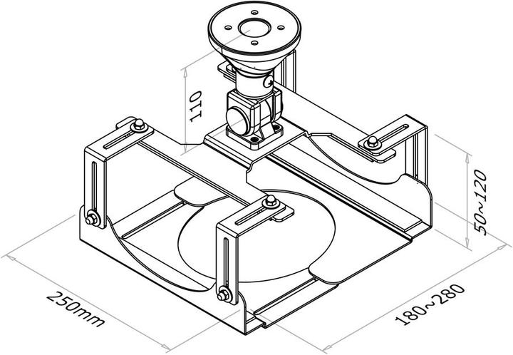 Image du produit Neomounts BEAMER-C300, max : 15kg /15cm de hauteur / (Plafond)