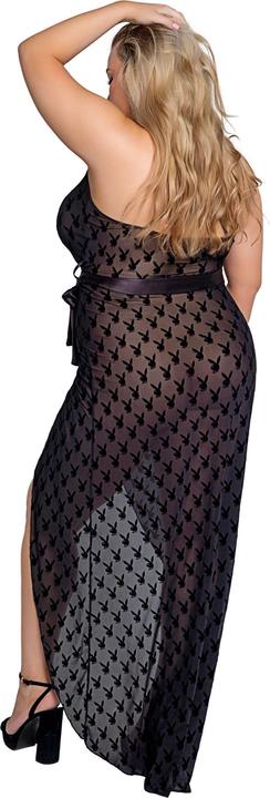 Actual product image Playboy Lingerie - Bunny Noir Slip Dress (S/M)
