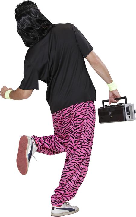Actual product image Widmann 80s - Pink zebra pants (XL)