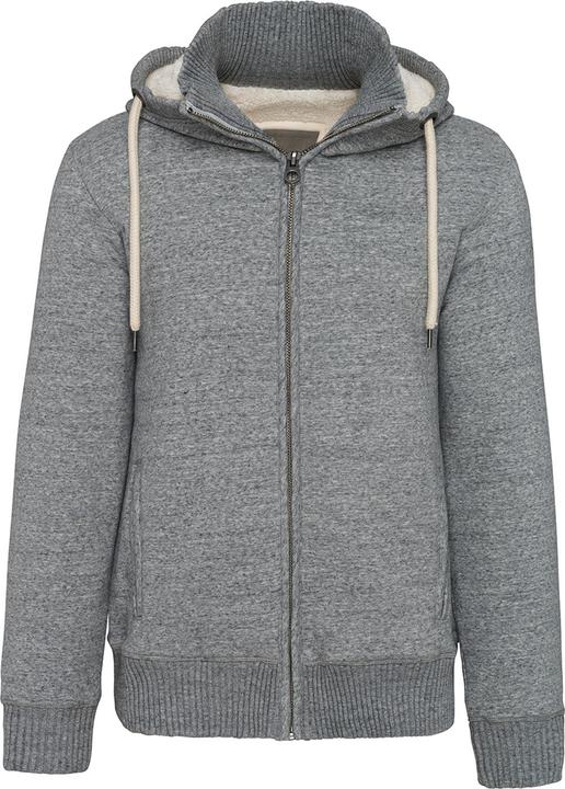 Actual product image Kariban Mens Vintage Heather Sherpa Lined Fleece Jacket (XL)
