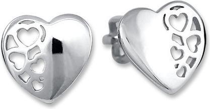 Actual product image Brilio Silver - Silver earrings Heart 431 001 02802 04