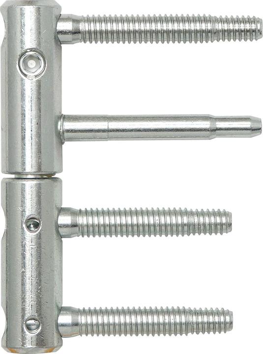 Produktbild SFS Türband 3-DIM 2-tlg. Bolzen 65 bzw.55mm,Tragkraft 120 kg,ø 20 mm,verzinkt silber