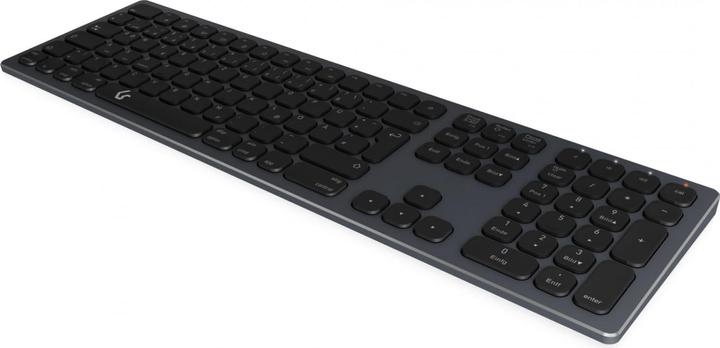 Actual product image KeySonic Full-Size Aluminum Keyboard, Bluetooth® & RF, for Win & macOS (DE, Wireless)