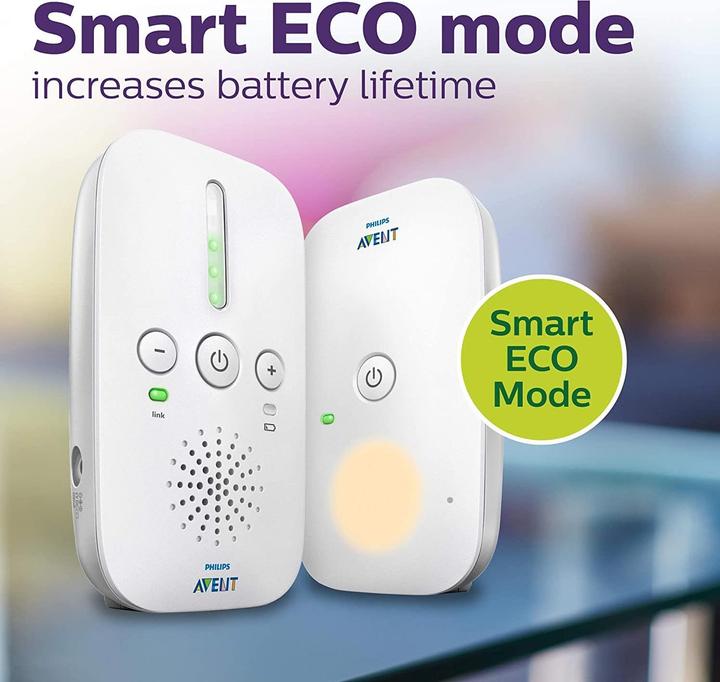 Actual product image Philips Avent Smart Eco Dect SCD501 (Baby Monitor Audio, 300 m)