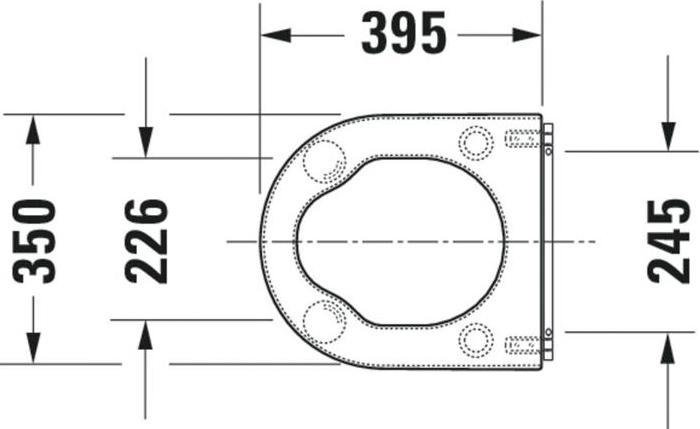 Productafbeelding Duravit WC-zitting STARCK 3 VITAL zonder softclosing mechanisme wit