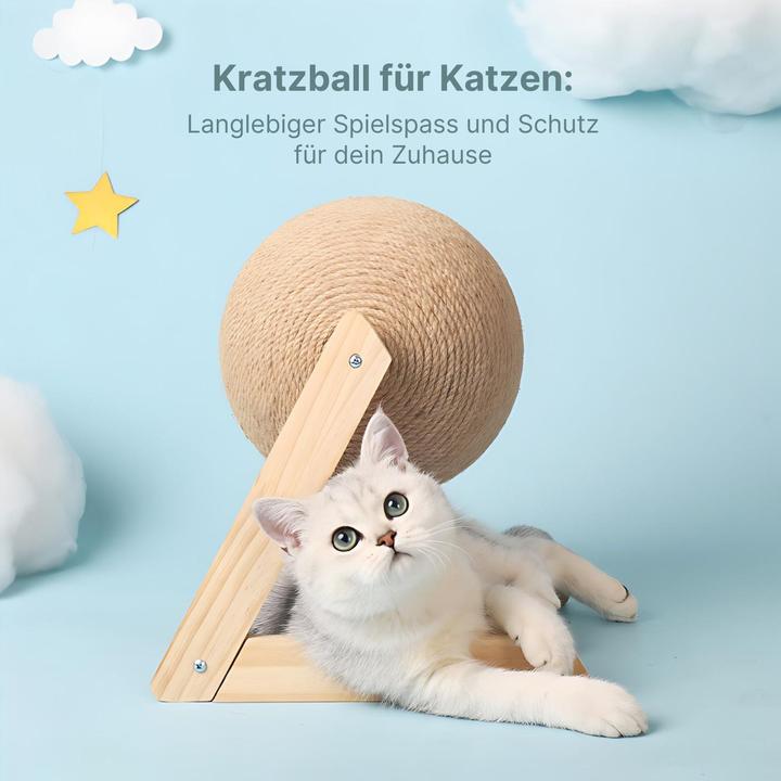 Produktbild Hermex Kratzball für Katzen Kratzspielzeug Katzenball Kratzkugel Katzenspielzeug (Kratzspielzeug Katze)