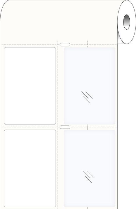 Productafbeelding Brady Print-and-protect etiketten, polyester, wit, glanzend, 50,00 x 75,00 mm, extreem sterke lijm