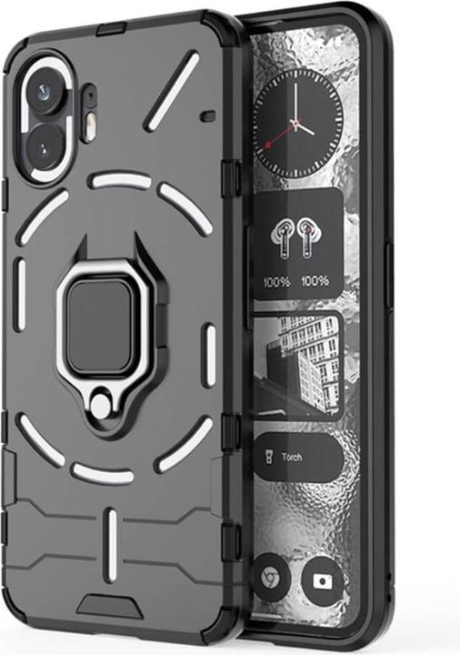 Cover-Discount Nothing Phone (2) - Armor Case avec kickstand noir (Nothing Phone (2))