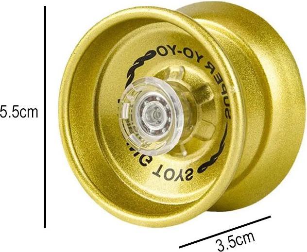 Actual product image The Toy Company YoYo Metallic with ball bearing and accessories Gold