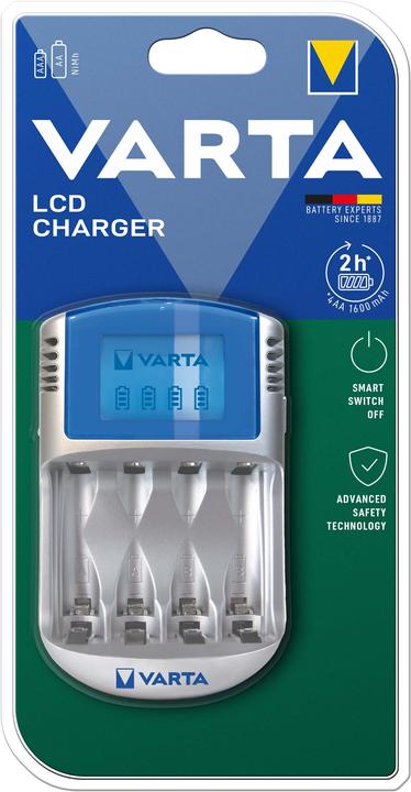 Varta LCD Charger (1 Stk., AAA, AA, 2600 mAh, Ladegerät ohne Akku)