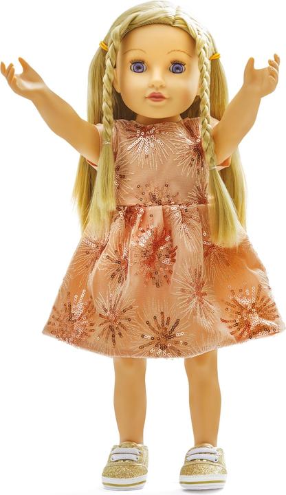 Image du produit Heless Robe scintillante or rose 35-45cm