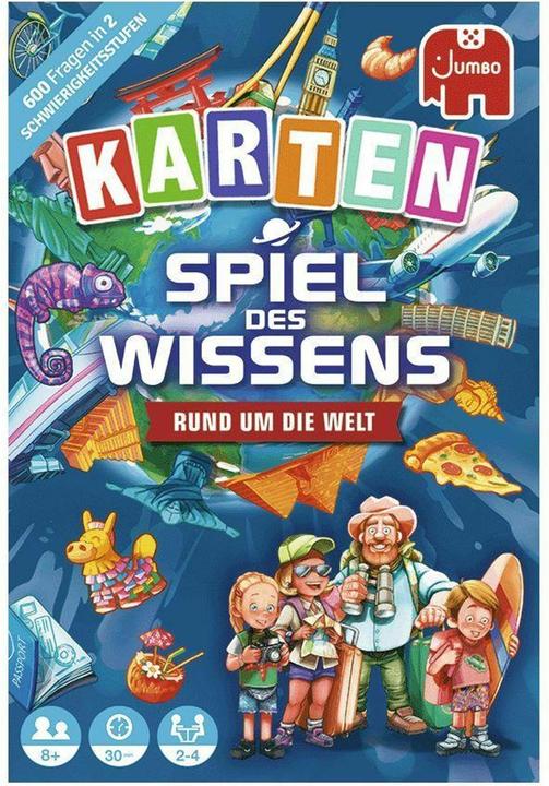 Actual product image Jumbo Game of knowledge Around the world card game (German)